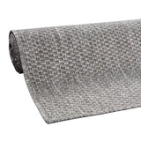Tapis Intérieur Et Extérieur Balcon Terrasse Tapis Cuisine Monochrome Moucheté, Dimension:200x280 cm, Couleur:Gris