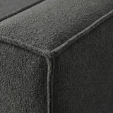 Menzzo Canapé Clic-Clac 3 Places Roger Tissu Bouclette Gris – Convertible Design Moderne 230 cm – Canapé Lit Confortable avec Dossier Rabattable pour Salon & Studio