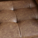 Julian Bowen Canapé 2 Places Henley en Similicuir Marron