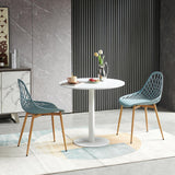 buybyroom Table Ronde Salle Manger Table a Manger Ronde Blanche für Küche, Esszimmer, Wohnzimmer und Büro für 2-4, 80cm, Blanc