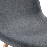 Mc Haus Elva Gris Anthracite - Pack de 2 chaises pour Le Salon, la Salle à Manger ou la Chambre à Coucher