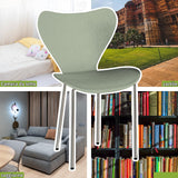 PIPIPOXER Lot de 4 chaises scandinaves, pour Salle à Manger, Bureau, Cuisine, Salon, Salle de Réunion, Jardin, Vert Clair