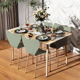 PIPIPOXER Lot de 4 chaises scandinaves, pour Salle à Manger, Bureau, Cuisine, Salon, Salle de Réunion, Jardin, Vert Clair