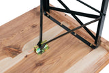 Stagecaptain BBT-117 Hirschgarten Table de Jardin 117 cm - Table de Brasserie Robuste et Courte (117 cm de Long) - Surface laquée - Pliable - Facile à Ranger et à Transporter