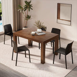Mobili fiver, cuisine, extensible jusqu'à 220 cm de table, Jacopo lambris, Canaletto Walnut (Noyer), 140 x 90 x 77 cm