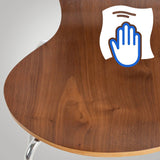 CLP Chaise Empilable Calisto en Bois - Assise Ergonomique - Chaise de Salle d'Attente en Bois Chaise, Hauteur Assise 45 cm -Couleurs au Choix:, Couleur:Noyer