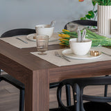 Mobili fiver, cuisine, extensible jusqu'à 220 cm de table, Jacopo lambris, Canaletto Walnut (Noyer), 140 x 90 x 77 cm