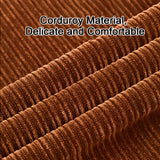 zxhrybh Canapé Paresseux Pliable, Chauffeuse à Coussin Doux, Canapé Sol Moderne en Tissu Velours Côtelé, pour Salon/Dortoir/Maison(Brown,31.4in/80cm)