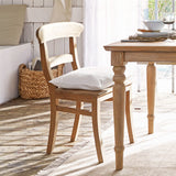 Loberon Chaise Masters - Bois de Teck revalorisé - H/L/P env. 92/52 / 52 cm - Marron Vieilli, Marron Vieilli