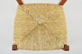t m c s Tommychairs - Set 2 chaises Cross pour Cuisine, Bar et Salle à Manger, Robuste Structure en Bois de hêtre peindré en Couleur Cerisier et Assise en Paille