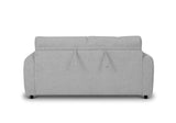 DecoInParis Canapé Convertible Express 3 Places en Tissu Gris ISANDRO