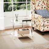 Table basse en acrylique – Tables basses rondes en verre | Table centrale ronde moderne | Décoration esthétique de la maison | Meubles modernes en acrylique pour la maison, le studio, l'hôtel et