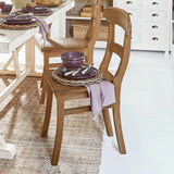 Loberon Chaise Masters - Bois de Teck revalorisé - H/L/P env. 92/52 / 52 cm - Marron Vieilli, Marron Vieilli