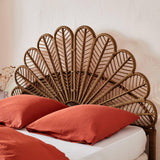 sweeek - Tête de lit en rotin Naturel L 160 x P6 x H130cm