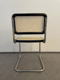 Chaise en Paille de Vienne et Hêtre Naturel Laqué Noir - Generico