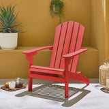Alice's Garden - Fauteuil de Jardin en Bois - Adirondack Salamanca Terracotta- Eucalyptus. Chaise de terrasse Retro. siège de Plage