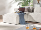 Lisa Design - Canapé d'angle Stella - Canapé 4 Places en Velours Côtelé - Style Contemporain - Fabriqué en Europe - Gauche,
