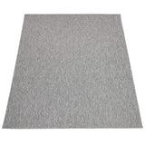 Tapis Intérieur Et Extérieur Balcon Terrasse Tapis Cuisine Monochrome Moucheté, Dimension:200x280 cm, Couleur:Gris