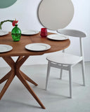 Ragaba Ronde Extensible Table à Manger 90cm Jubi Bois Chêne