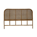 sweeek - Tête de lit en rotin foncél et cannage. L 160 x P3 x H110cm