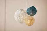 OSTARIA Abat-jour suspendu en forme de boule, Blanc, 20 x 19 x 20 cm