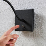 LED Applique Murale Mayar (Moderne) en Noir Métal e. a. pour Chambre à coucher (1 lampe,à), Applique, Lampe Murale, Eclairage, Luminaire Mural