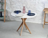 Ragaba Jubi Table à Manger Ronde 80cm Vert Sauge