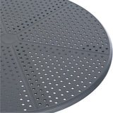 CLP Table Lacota Ø 60 cm I Table de Jardin résistante aux intempéries et aux UV I Table Ronde de Balcon en polypropylène Durable, Couleur:Anthracite