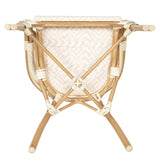 Oviala Chaise de terrasse Style Parisien Aluminium et rotin synthétique Beige