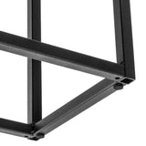 KADAX Large jardinière en acier noir, support de fleurs pour intérieur et extérieur, parterre de fleurs, pot de fleurs, support de fleurs (hauteur : 90 cm)