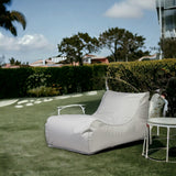 Ecopuf Master | Pouf Fauteuil de Jardin Chaise Longue | Pouf d'extérieur XXL en Polyester imperméable | Pouf Poire avec Poche latérale | Pouf Exterieur Dim 115 x 65 x 60