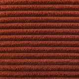 CONCEPT USINE | Canapé 3 Places HOGA Terracotta | Style Scandinave | Velours Côtelé Déhoussable | Assise Confortable Rembourrée | Pieds Obliques Bois | Design Tendance et Chaleureux