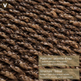 VIVANNO Coffre à linge Coffre en jacinthe d'eau Lea Marron 84 cm