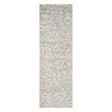 Safavieh Tapis Chevron pour Salon, Salle à Manger, Chambre à Coucher - Collection Adirondack - Poils Courts - Ivoire et Anthracite - 155 x 229 cm