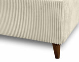 Best Mobilier - Botticelli - Cadre de lit - 160x200 - en Velours côtelé - Beige