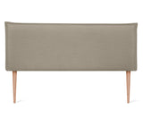 DHOME Tête de lit en Lin Naturel uni avec Bordures Tête de lit rembourrée Chambre à Coucher Moderne Top Trending (Terrain, 160x105cm avec Pieds (Lits 150/160))