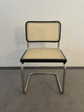 Chaise en Paille de Vienne et Hêtre Naturel Laqué Noir - Generico