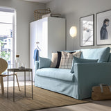 HYLTARP Canapé-lit 2 places Kilanda bleu pâle