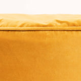 Icon Pouf Rond, Milano, Jaune, Velours, Pouf Repose Pieds, Tabouret Pouf, Salon, Chambre