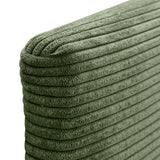 DHOME Tête de lit en Velours Côtelé uni Haute Gamme Moderne Tête de lit Capitonnée, Chambre de Luxe, Rembourrée (Vert forêt, 160cm)