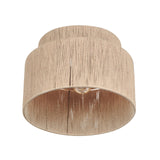 Trio Leuchten Plafonnier SMILLA 666800136, métal beige, abat-jour jute naturel, excl. 1x E27