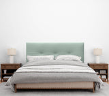 DHOME Tête de lit en Similicuir ou en Tissu AQUALINE Pro Haute qualité d'ameublement Gamme DE Couleurs Nouvelles Tête de lit Deluxe (Similicuir Vert Eau, 160x50cm (Lits 150/160))