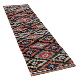 Paco Home Tapis Intérieur Et Extérieur Zigzag Rouge Orange Noir, Dimension:240x340 cm