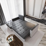 Masseno Canapé d'angle KOS PIK avec Fonction Couchage Forme en L, Moderne, avec Coffre de Rangement, Ensemble canapé de Salon - Marron
