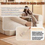 Kgfvesdc Canapé Modulable en Mousse,Canapé D Angle Convertible Compressé sous Vide [Largeur : 2.2 M / 2 Dossier,Bleu,Aucun Montage NéCessaire] ExpéDié Compressé Convient Convient pour Le Salon Bureau