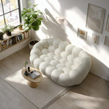 Coco Living Canapé compressé Design Cocoon Double 2 Places (Blanc)