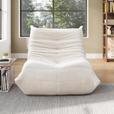 Générique Moderne Lazy Canapé Individuel Canapé de Sol,Pouf Poire en éponge,Chaise de Sol avec Dossier,Fauteuil de Lecture Confortable,Chaise Longue XXL,Fauteuils Relax Chaise,mobilier de Salo