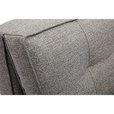 Miliboo Chauffeuse 1 Place Convertible en Tissu Gris chiné Sally