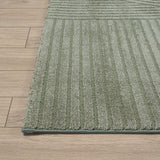 the carpet Everest - Tapis Salon Moderne à Poils Courts avec Effet de Haut en Bas, Effet 3D, Haute densité de Poils et agréablement Doux, Vert, 200 x 290 cm