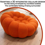 Generico Canapé Bubble - Fauteuil Simple surdimensionné, Design Ergonomique incurvé avec Maille Respirante, Pouf 3D en nid d'abeille pour Salon, Bureau | Facile à Nettoyer
